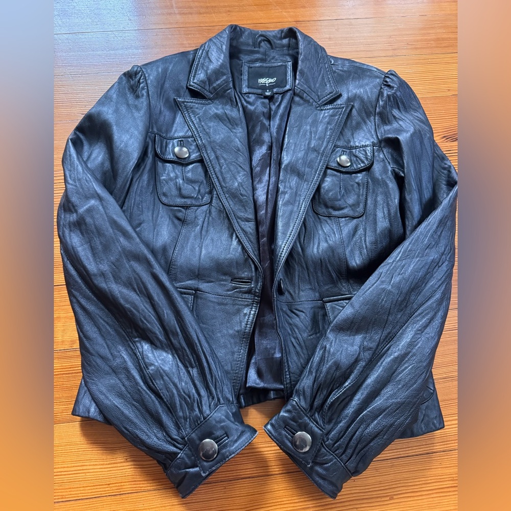 Mossimo Supply Co. Leather Black Jacket